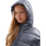 Dievčenská bunda 4F JUNIOR DOWN JACKET-JAW23TDJAF267-28S-SILVER · záber 3