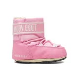 Juniorské vysoké zimné topánky MOON BOOT MB CRIB NYLON JR-J004 LIGHT PINK · záber 1