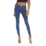 Dámske jeggings nohavice FREDDY WR.UP® skinny push up organic cotton jeggings-Blue · záber 1
