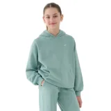 Dievčenská mikina s kapucňou 4F JUNIOR SWEATSHIRT F1478-47S-MINT · záber 1