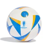 Futbalová lopta ADIDAS EURO24 CLB WHITE GLOBLU LUCORA · záber 1