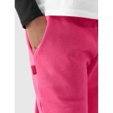 Dievčenské tepláky 4F JUNIOR TROUSERS-JWAW24TTROF754-55S-HOT PINK · záber 5