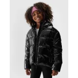 Dievčenská bunda 4F JUNIOR DOWN JACKET-JAW23TDJAF267-21S-BLACK · záber 3