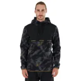 Pánska lyžiarska mikina s 1 2 zipsom FUNDANGO Exodus Hybrid Jacket-585-moor · záber 1
