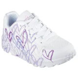 Dievčenská rekreačná obuv SKECHERS Uno Lite Spread The Love K white light purple · záber 1
