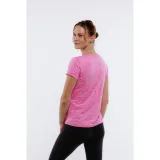 Dámske turistické tričko s krátkym rukávom EVERETT TecaShirt W pink melange · záber 3