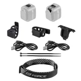 Svetlo na bicykel FORCE FLEA 200 LM, USB front - rear · záber 4