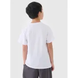 Chlapčenské tričko s krátkym rukávom 4F JUNIOR TSHIRT M2331-10S-WHITE · záber 3