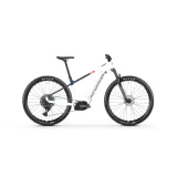 Horský elektrobicykel MONDRAKER Prime, crystal white midnight blue flame red · záber 1