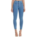 Dámske jeggings nohavice FREDDY WR.UP® skinny high waist push up jeggings in organic fabric-Blue · záber 1
