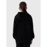 Dievčenská mikina s kapucňou 4F JUNIOR SWEATSHIRT F1478-20S-DEEP BLACK · záber 3