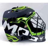 Florbalová maska MPS PRO FLAME - Black Green · záber 2