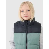 Chlapčenská vesta 4F JUNIOR VEST JACKET-JWSS25TVJAM208-41S-GREEN · záber 2