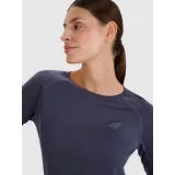 Dámske bežecké tričko s dlhým rukávom 4F LONGSLEEVE FNK-WSS25TFLOF332-22S-ANTHRACITE · záber 3