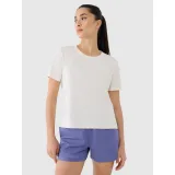 Dámske tréningové tričko s krátkym rukávom 4F TSHIRT FNK F1236-11S-OFF WHITE · záber 2