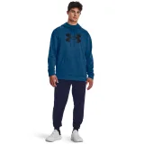 Pánska zateplená tréningová mikina s kapucňou UNDER ARMOUR UA Armour Fleece Big Logo HD-BLU · záber 4