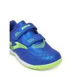 Chlapčenské futbalové kopačky halové JOMA Powerfull 2504 K IC royal blue green · záber 3