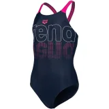 Dievčenské plavecké jednodielne plavky ARENA SWIMSUIT V BACK GRAPHIC Blue · záber 5