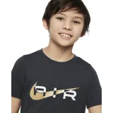 Dievčenské tričko s krátkym rukávom NIKE B NSW N AIR TEE-070 DK SMOKE GREY METALLIC GOLD · záber 2
