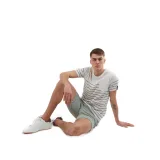 Pánske tričko s krátkym rukávom FUNDANGO Jaggy Pocket T-shirt-180-fog · záber 4