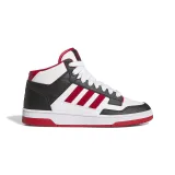 Pánska rekreačná obuv ADIDAS Rapid Court Mid core black toper red cloud white · záber 2