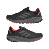 Pánska bežecká trailová obuv ADIDAS Terrex Trail Rider GTX core black grey four solar red · záber 4