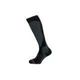 Lyžiarske podkolienky (ponožky) BLIZZARD Wool Performance ski socks, black wine red · záber 1