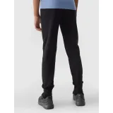 Dievčenské tepláky 4F JUNIOR TROUSERS-4FJWSS24TTROF587-20S-DEEP BLACK · záber 4