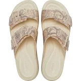 Dámske sandále na platforme (módna obuv) CROCS Brooklyn Snake Buckle Low Wedge vanilla multi · záber 4