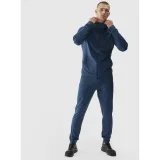 Pánske zateplené tepláky 4F TROUSERS FNK-WAW24TFTRM682-31M-NAVY MELANGE · záber 3