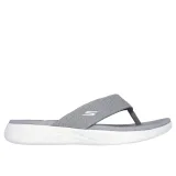 Dámske žabky (plážová obuv) SKECHERS On The Go 600 Sunny W grey white · záber 2