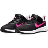 Dievčenská športová obuv (tréningová) NIKE Revolution 6 PSV black pink foam hyper pink · záber 3