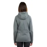 Dámska turistická mikina so zipsom FUNDANGO Share Hooded Fleece-570-rhino · záber 3