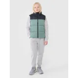 Chlapčenská vesta 4F JUNIOR VEST JACKET-JWSS25TVJAM208-41S-GREEN · záber 5