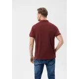 Pánske polo tričko s krátkym rukávom VOLCANO VOLVI-403-BURGUNDY · záber 3
