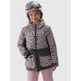 Dievčenská lyžiarska bunda 4F JUNIOR TECHNICAL JACKET-JAW23TTJAF357-90A-MULTICOLOUR ALLOVER · záber 2