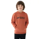 Chlapčenská mikina s kapucňou 4F JUNIOR SWEATSHIRT-JWAW24TSWSM1223-64S-SALMON CORAL · záber 1
