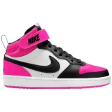 Dievčenská vychádzková obuv NIKE Court Borough Mid 2 Jr white black fierce pink · záber 1