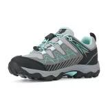 Dievčenská nízka turistická obuv TREZETA Thunder WP K grey green · záber 3