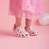Dievčenské kroksy (rekreačná obuv) COQUI Little Frog + Amulet K white dark pink · záber 5