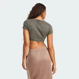 Dámske tričko s krátkym rukávom ADIDAS ORIGINALS RIB SS TOP-JD0041-Black · záber 3