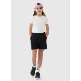 Dievčenské teplákové kraťasy 4F JUNIOR SHORTS CAS F470-20S-DEEP BLACK · záber 3