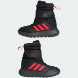 Chlapčenské vysoké zimné topánky ADIDAS Winterplay core black solar red iron metalic · záber 5
