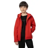 Chlapčenská turistická softshellová bunda 4F JUNIOR SOFTSHELL JACKET M091-62S-RED · záber 2