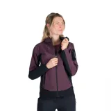 Dámska turistická softshellová bunda NORTHFINDER JANELL-810wineblack · záber 1