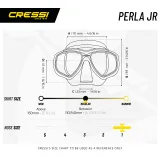 Potápačská maska CRESSI PERLA JR MASK CLEAR AQUAMARINE · záber 5