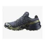 Pánska bežecká trailová obuv SALOMON Speedcross 6 GTX M grisaille carbon tea · záber 3