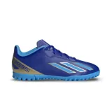 Chlapčenské futbalové kopačky turfy ADIDAS X Crazyfast Messi Jr TF lucid blue blue burst cloud white · záber 1