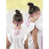 Šnúrka na okuliare CENTROSTYLE Silicon cord stopper zipp M - pink · záber 3