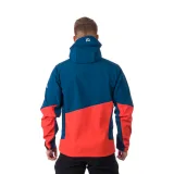 Pánska turistická softshellová bunda NORTHFINDER GRAYSON 631-inkblueorange · záber 5